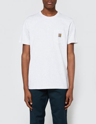 Carhartt Wip S/s Pocket T-shirt In Ash Heather