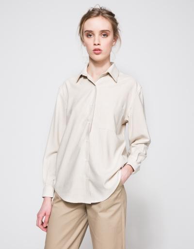 Baserange Basic Shirt In Off White