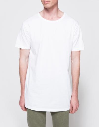 Topman White Curved Hem