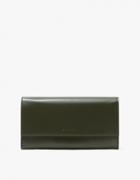 Marni Fold Wallet In Dark Olive