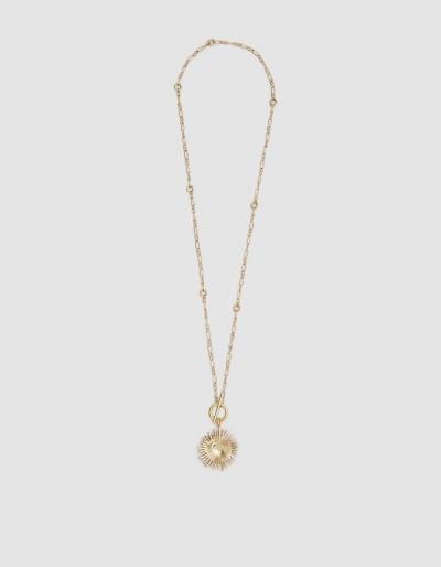 Ellery Souza Sun Pendant Necklace