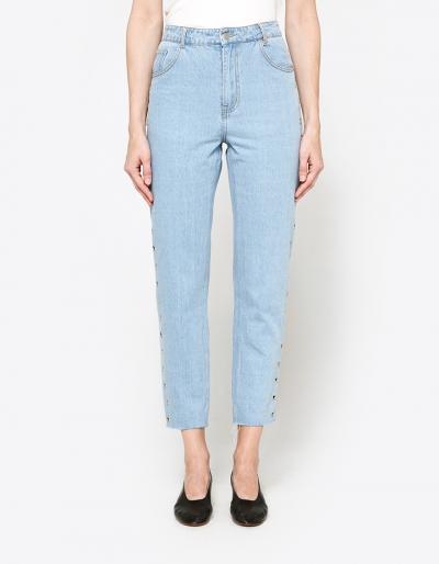Farrow The Side Grommet Jean In Pale Blue