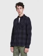 Rogue Territory Bm Shirt In Grey Quilted Plaid