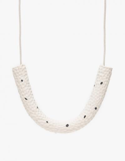 Surface Handmade Golf Necklace In White