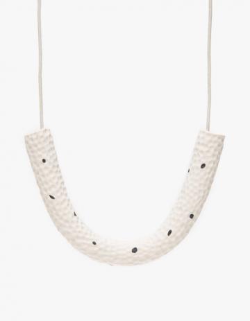 Surface Handmade Golf Necklace In White