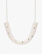 Surface Handmade Golf Necklace In White