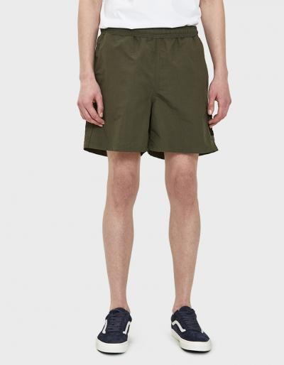 Pop Trading Co. Painter Shorts In Olive
