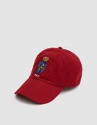 Polo Ralph Lauren Jean Jacket Polo Bear Cap In Eaton Red