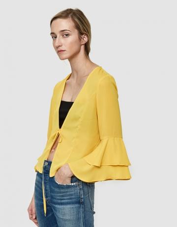 Farrow Sori Blouse In Yellow