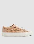 Vault By Vans Twisted Leather Style 36 Lx Sneaker In Amberlight/marshmallow