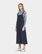 Baserange Duffy Overall Dress In Petrolium