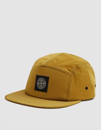 Stone Island Nylon Metal Cap In Ochre