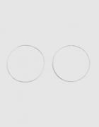 Loren Stewart Xl Silver Hoop Earrings