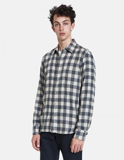 Rogue Territory Traveler Shirt In Grey/khaki Plaid