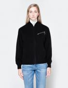 T By Alexander Wang Draped Wool Bomber
