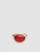 Mondo Mondo Wonderful Ring In Red Glass