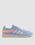 Adidas Handball Top Oyster Sneaker In Ash Blue/chalk Coral