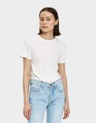 Bliss And Mischief Destroyed Slim Tee In White