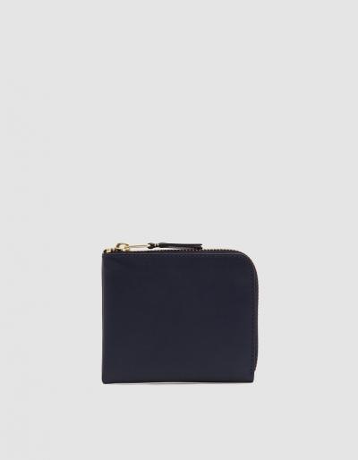 Comme Des Gar Ons Wallet Classic Leather Line Sa3100 Wallet In Navy