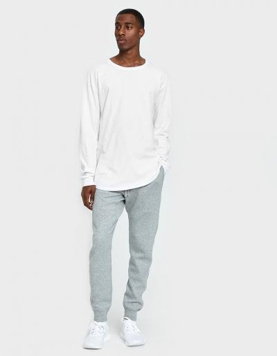 Reigning Champ Slim Sweatpant Mesh Double Knit In Heather Grey