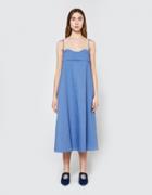 Toit Volant Verona Dress In Chambray