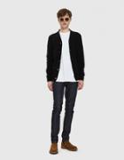 Comme Des Gar Ons Play Small Red Heart Cardigan In Black