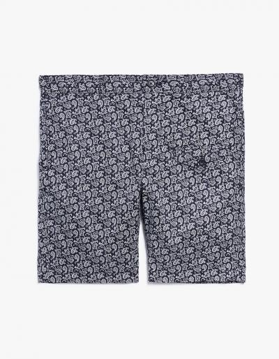 Engineered Garments Ghurka Short In Navy Paisley