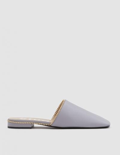 Acne Studios Tessey Eel Slide In Pale