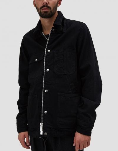 Sacai Denim Jacket In Black