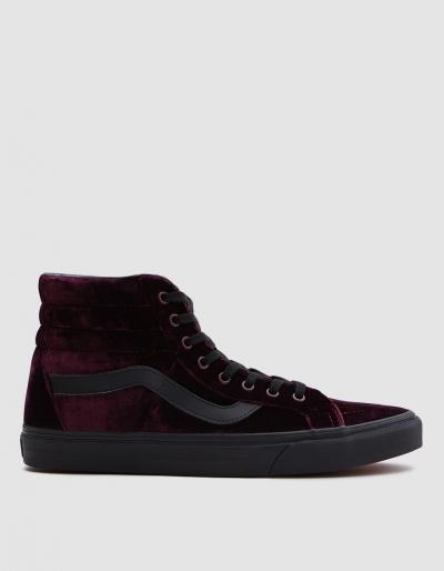Vans Sk8-hi Velvet Reissue In Red/black