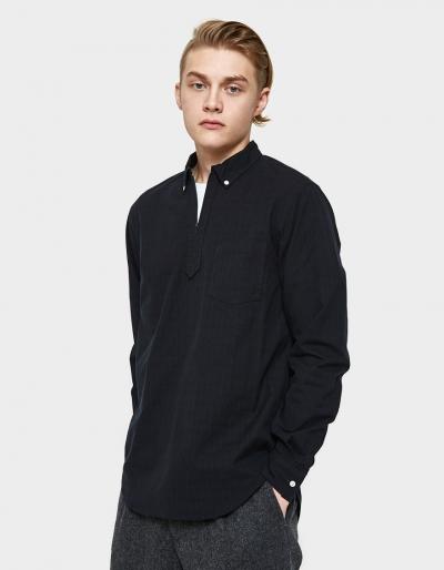Beams Plus Half Zip Broad Check