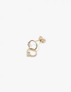 Wwake Double Circle Sapphire Earring