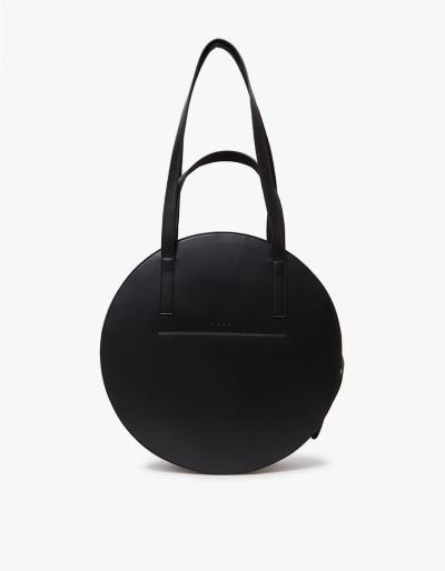 Marni Shopping Bag In Black/fog