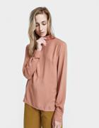 Jesse Kamm Long Sleeve Stack Top In Desert Rose