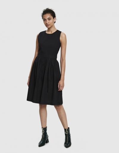 Stelen Ara Cross-back Poplin Dress