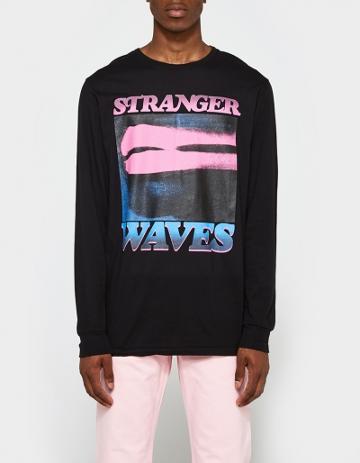 Surf Is Dead Lipstick Long Sleeve Tee In Black
