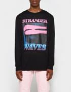 Surf Is Dead Lipstick Long Sleeve Tee In Black