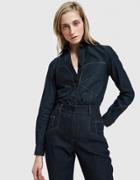 Colovos Bustier Shirt In Dark Blue