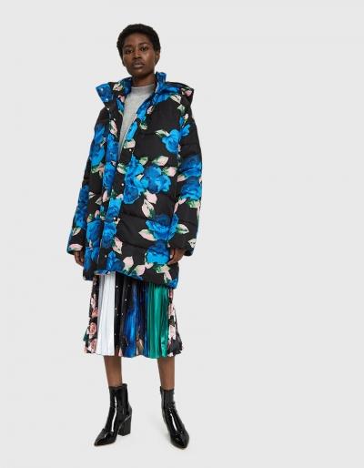 Msgm Printed Puffer Coat