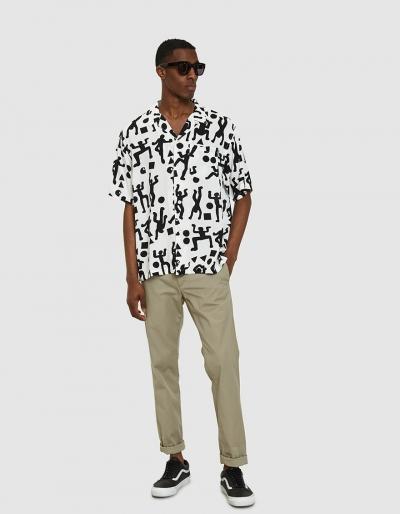 Carhartt Wip S/s World Party Shirt In World Party Print / White