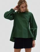 Fabiana Pigna Francoise Blouse In Forest Green