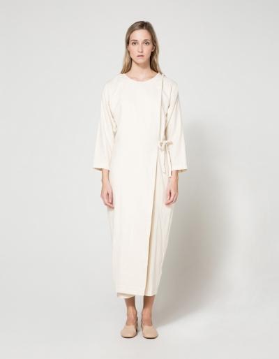 Black Crane Folding Jumper In Cream