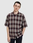 Norse Projects Carsten Heavy Structure Ss Shirt In Burned Red
