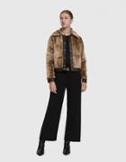 Maryam Nassir Zadeh Linus Fur Bomber Jacket