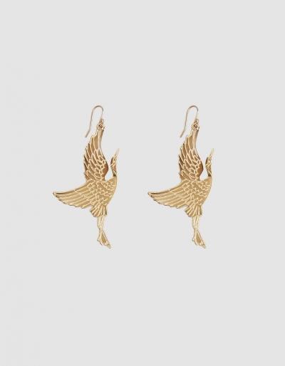Trademark Gold Crane Earrings