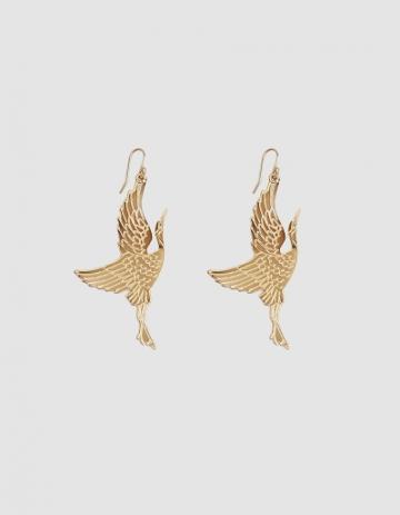Trademark Gold Crane Earrings