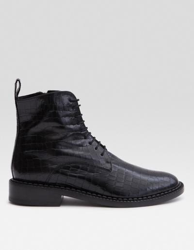 Robert Clergerie Jace Boot In Black Cocco