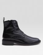 Robert Clergerie Jace Boot In Black Cocco