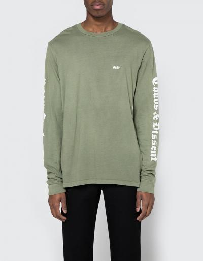 Obey Propaganda, Chaos, & Dissent Ls Tee In