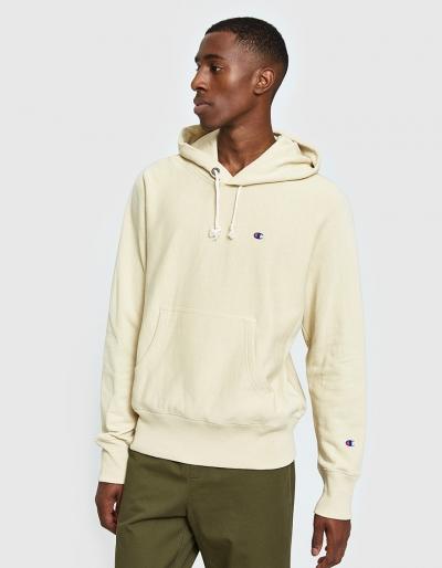 Champion Reverse Weave Rw Hooded Sweatshirt In Tan